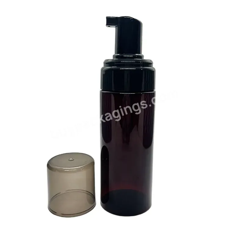 Oem Rts 200ml Grown Amber Color Plastic Pet Pcr Hand Soap Dispenser Foam Pump Bottle Liquid Soap Dispenser /foam Bottle Manufacturer