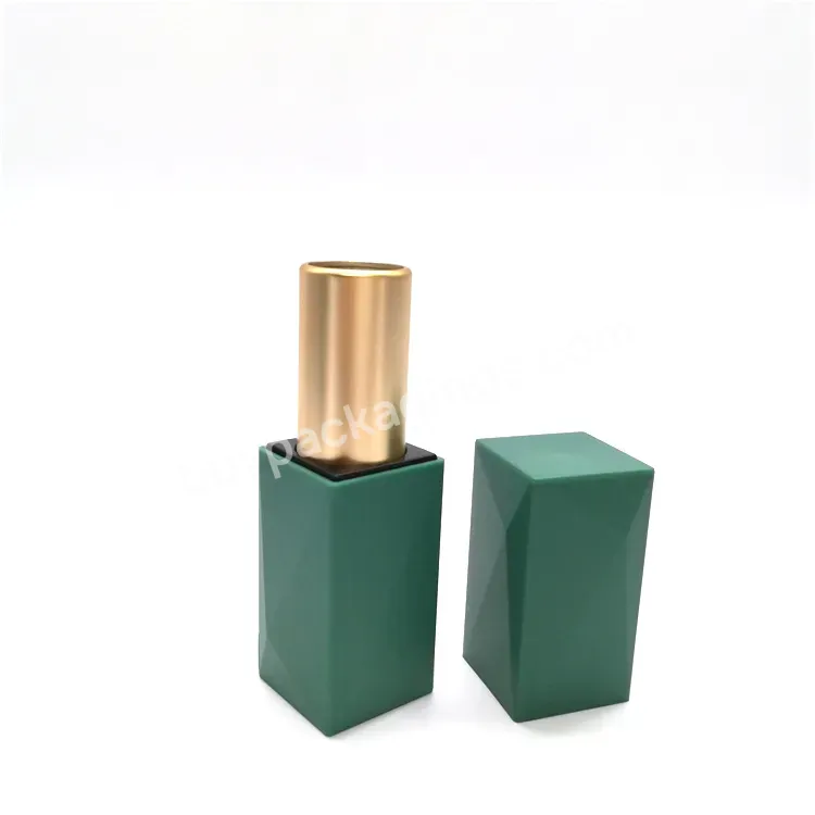 Oem Rts 2022 New Custom Empty Green And Gold Lipstick Tube Magnetic Lip Stick Container Tube