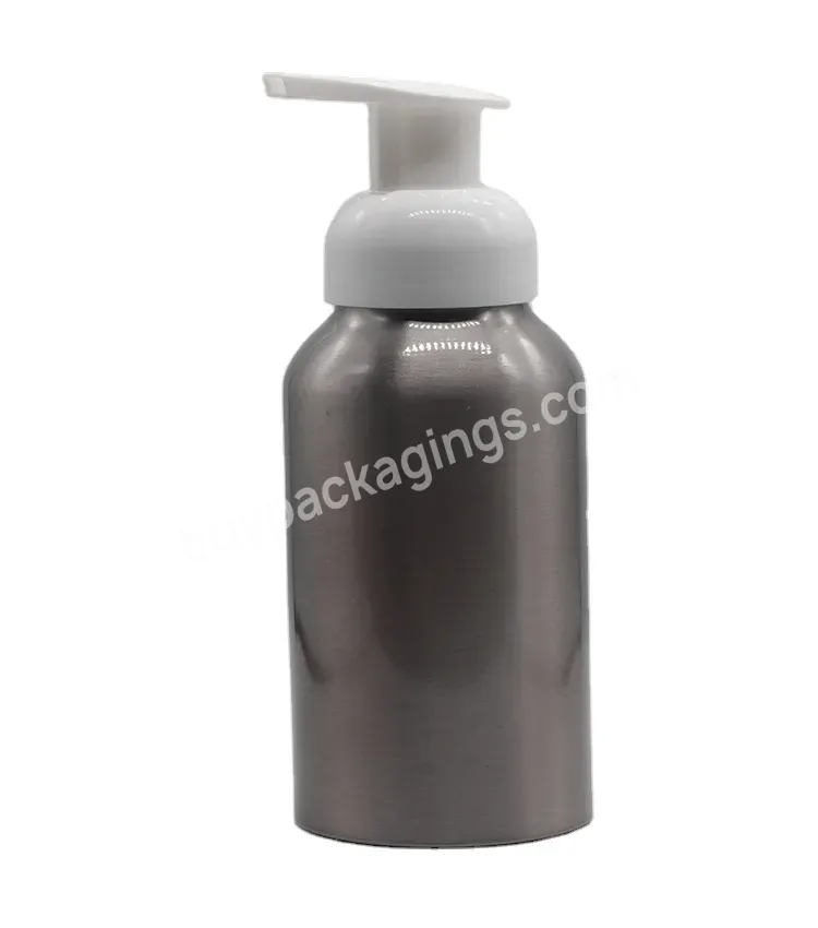 Oem Rts 250ml Empty Aluminum Foaming Dispenser Bottle,Soap Aluminum Bottle