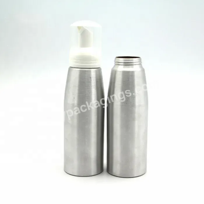 Oem Rts 250ml Empty Aluminum Foaming Dispenser Bottle,Soap Aluminum Bottle