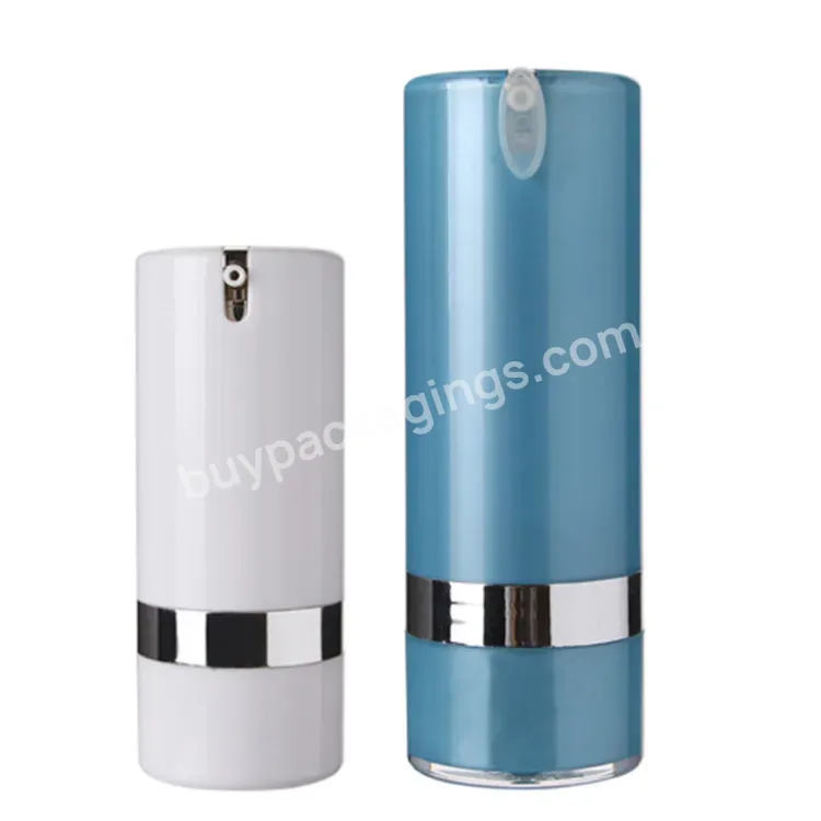 Oem Rts 30ml 50ml Airless Bottle With Cream Jar Designed Together Cylinder Shape Empty Cosmetic Packaging