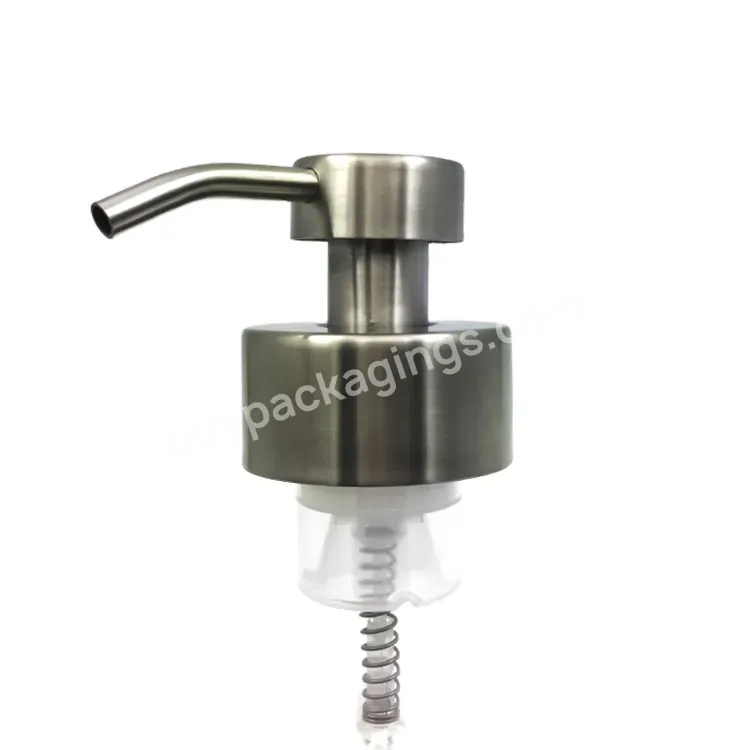 Oem Rts 45mm Brush Silver Stainless Steel Foamer Pump With Long Nozzle