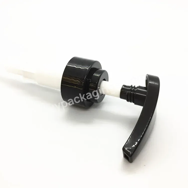 Oem Rts Cheap Wholesale 33mm Black Ribbed Closure Plastic Lotion Dispenser Pump For Bottle Manufacturer/wholesale