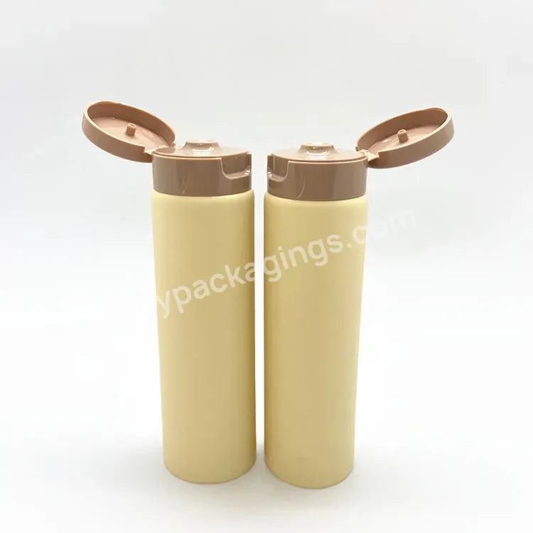 Oem Rts Cosmetics Soft Packaging Pe Tube Recycled Eco Friendly Pe Tube With Flip Top Lid