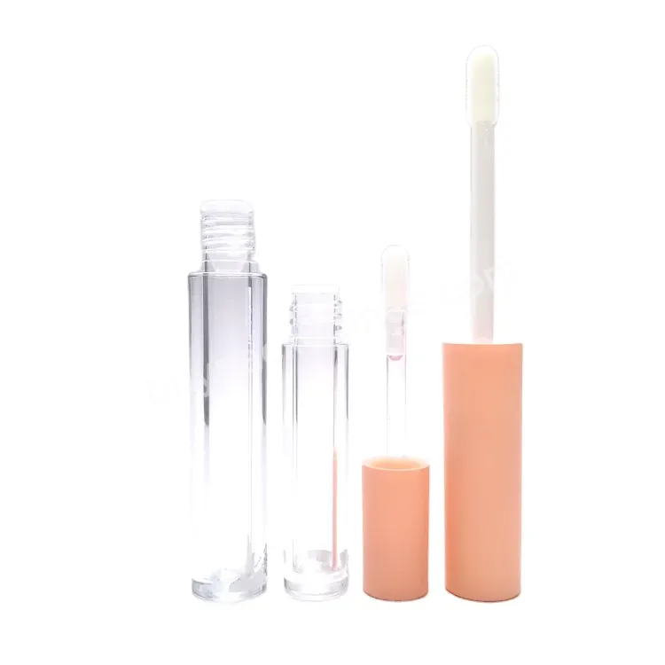 Oem Rts Custom Logo Cosmetic Empty Pink Lip Gloss Container 1.3ml 4ml 4.5ml Lip Gloss Tube With Brush