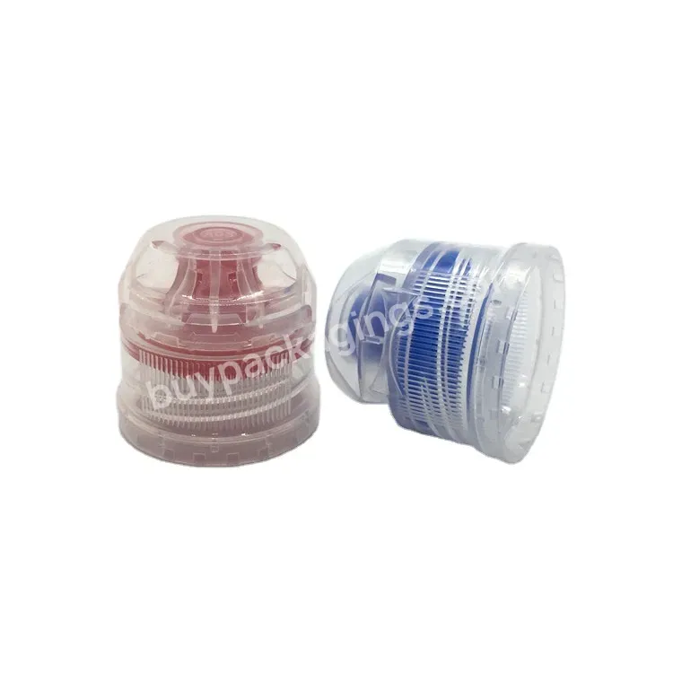 Oem Rts High Quality 1810 1811 Blue Sport Water Flip Top Plastic Bottle Caps 28mm 38 Mm For Pco Bottle