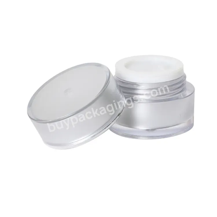 Oem Rts High Quality Empty Cometic Face Cosmetic Cream Acrylic Jar 5g 15g 30g 50g