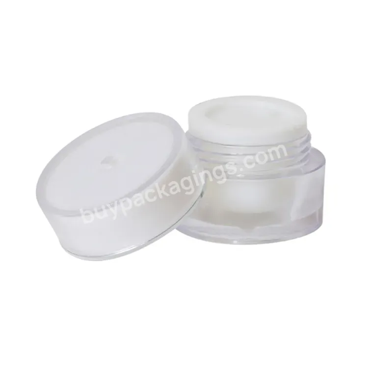 Oem Rts High Quality Empty Cometic Face Cosmetic Cream Acrylic Jar 5g 15g 30g 50g