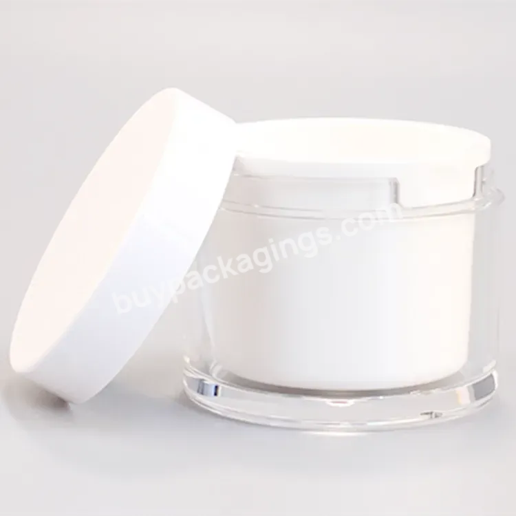 Oem Rts Luxury Acrylic Replaceable 240ml Cream Jar Eco Friendly Cream Jar 8oz Face Cream Jar