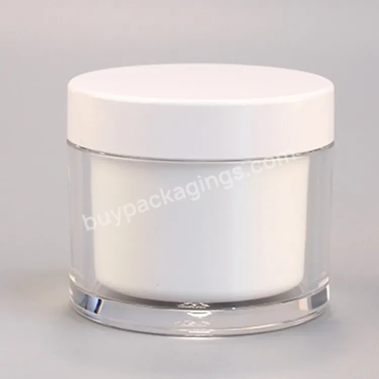 Oem Rts Luxury Acrylic Replaceable 240ml Cream Jar Eco Friendly Cream Jar 8oz Face Cream Jar