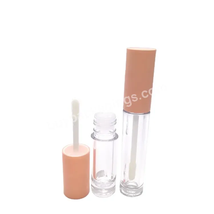 Oem Rts Wholesale Empty Round Lipstick Container Transparent 3ml 5ml 7ml 10ml Cosmetic Lip Gloss Tube