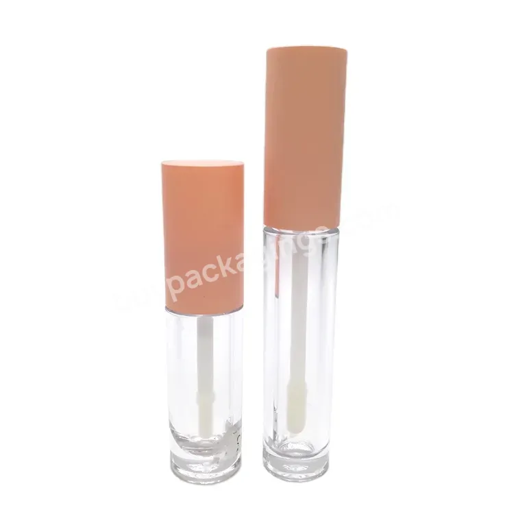 Oem Rts Wholesale Empty Round Lipstick Container Transparent 3ml 5ml 7ml 10ml Cosmetic Lip Gloss Tube