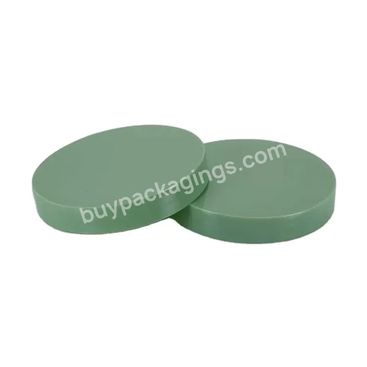 Oem Shiny Surface Smooth 89mm Customized Solid Green Pp Screw Cap For Empty Plastic Jars