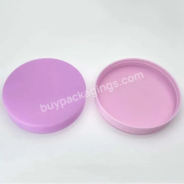 Oem Single Wall Pp Plastic Screw Caps 68mm 89mm Plastic Cream Jar Lid 89-400 In Customized Color