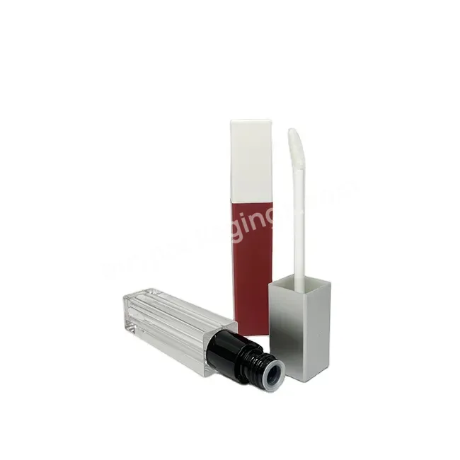 Oem Square Design Lip Glossy Cosmetic Packaging Bottle 5ml