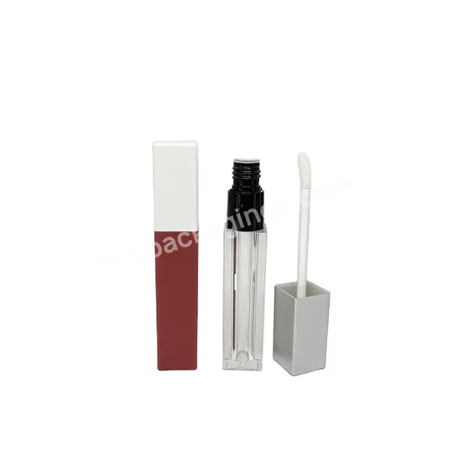 Oem Square Design Lip Glossy Cosmetic Packaging Bottle 5ml - Buy 5ml Angel Crys Tal Perfume Bottle,Empty Packaging Bottles,Make Your Own Lipstick Tube.