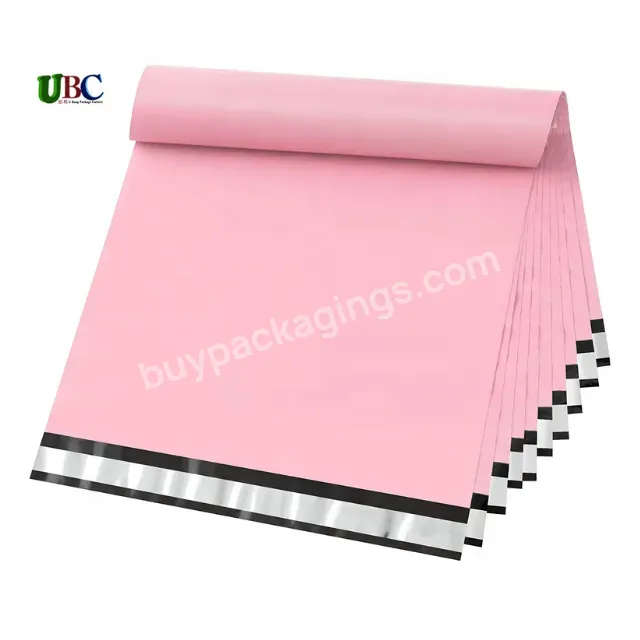 Oem Stock Colorful Wholesale Mailer Bags Custom Eco Biodegradable Parcel Bag Tear-proof Self Seal Pastel Polymailer Pink