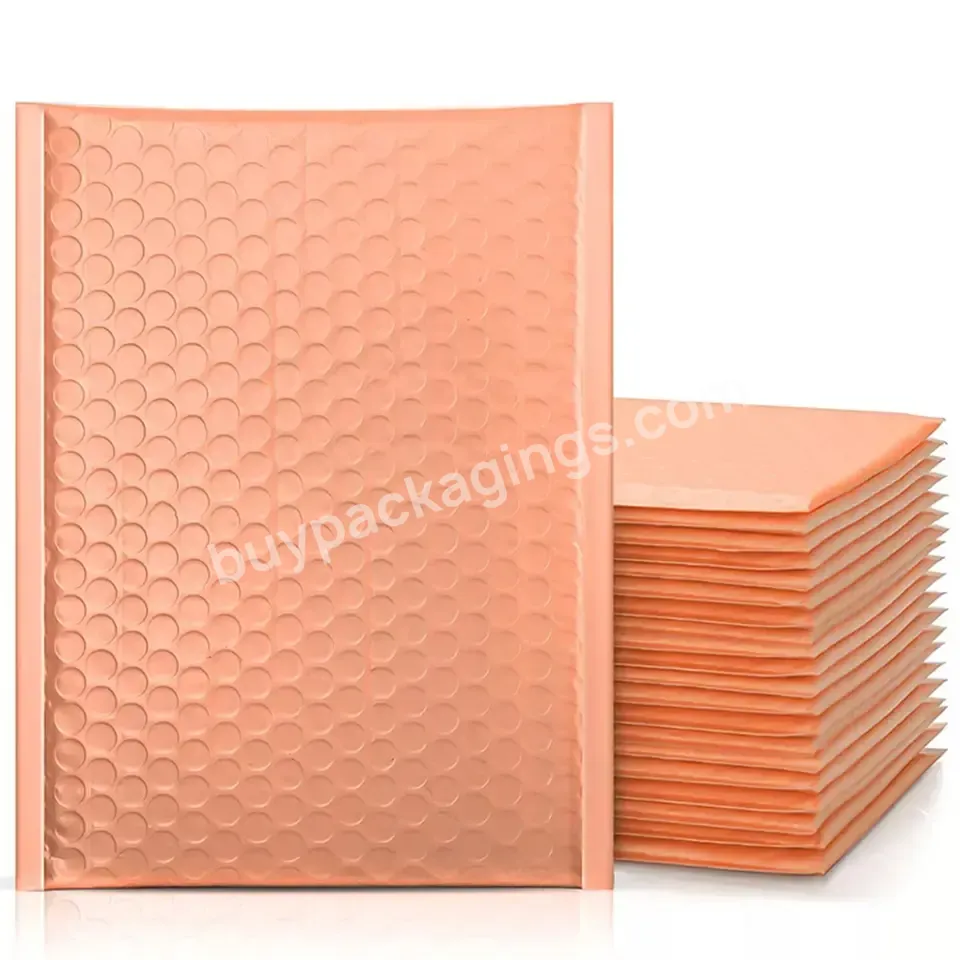 Oem Stock Eco-friendly Customize Black Pink Mailer Strong Adhesive Air Bags Packing Mailing Tear Proof Bubble Padded Envelopes