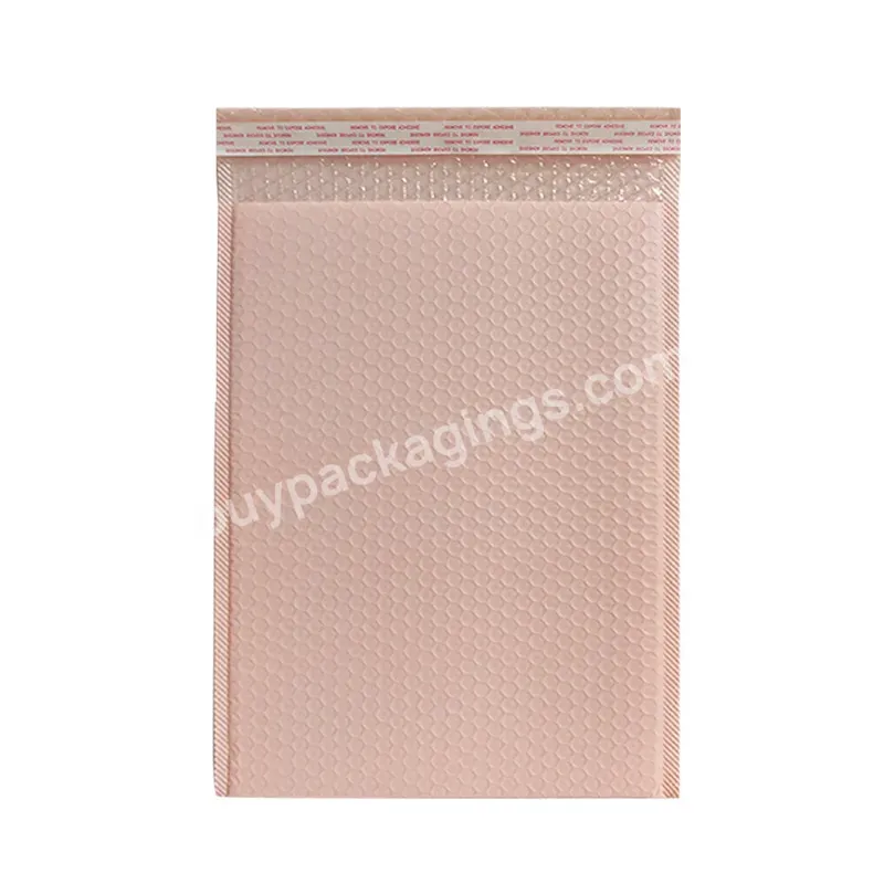 Oem Stock Eco-friendly Customize Black Pink Mailer Strong Adhesive Air Bags Packing Mailing Tear Proof Bubble Padded Envelopes