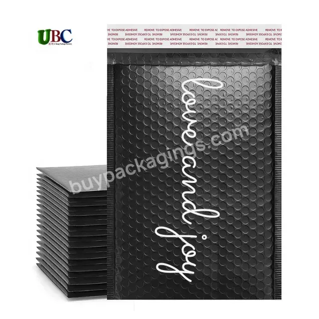 Oem Stock Wholesale Fast Delivery Custom Shipping Packaging Mailer Bubble Multicolor Matte Black Poly Mailer