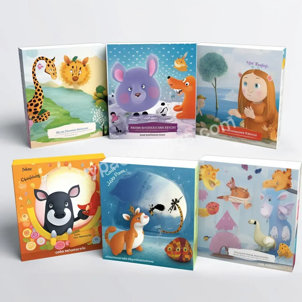 Oem Story Baby Cardboard Books Hard Cover Board Book Printing Children Offset Printing Paper & Paperboard Perfect Binding