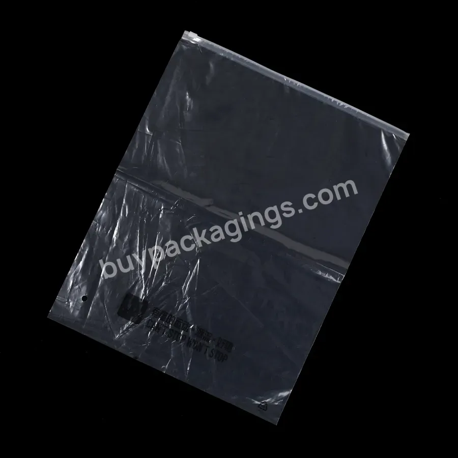 Oem Supply Transparent Zip Lock Bags Clear Pe Bag Reclosable Plastic Bags Used For Fashion Or Household Products