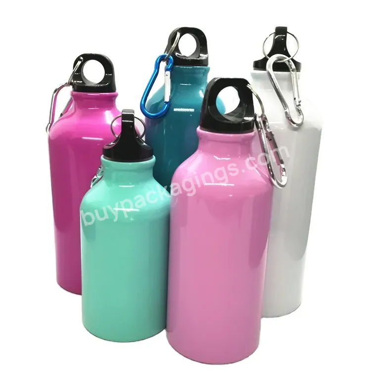 Oem Sustainable 400/500/600/750/1000ml Custom Blue Outdoor Sports Drinking Aluminum Water Bottle Manufacture Wholesale