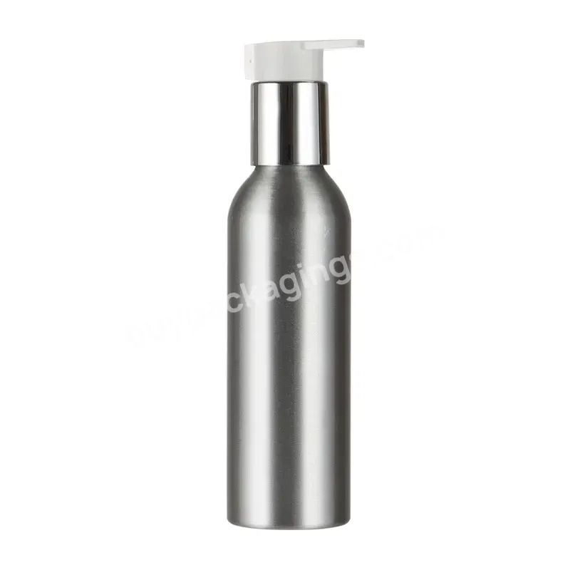 Oem Sustainable Metal Aluminum Bottle 2oz 4oz 5oz 8oz 10oz Cosmetic Aluminum Bottle With Cream Pump For Lotion