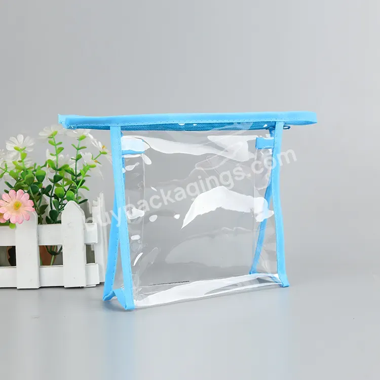 Oem Waterproof Transparent Custom Size Makeup Bag Cosmetic Pvc Bags