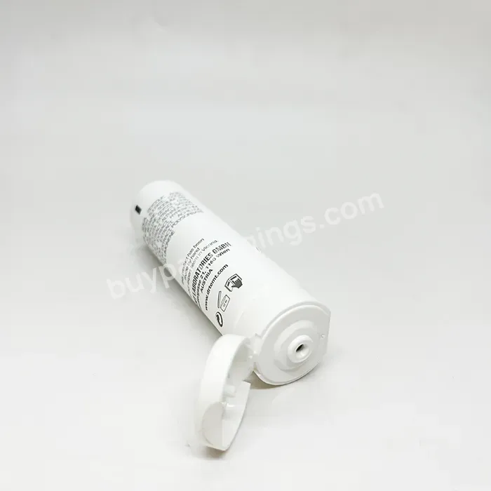 Oem White 60ml 100ml Pe Plastic Hand Facial Cream Cosmetic Tubes With Flip Top Lid