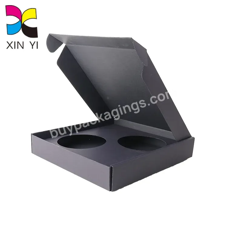 Oem White Ink Black Mailing Boxes Custom Printed Shipping Boxes With Insert