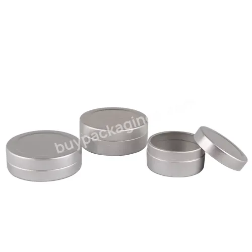 Oem Wholesale 10g 15g 20g 30g 50g 100g 200g Silver Aluminum Jar Empty Metal Candle Aluminum Jar With Screw Lid