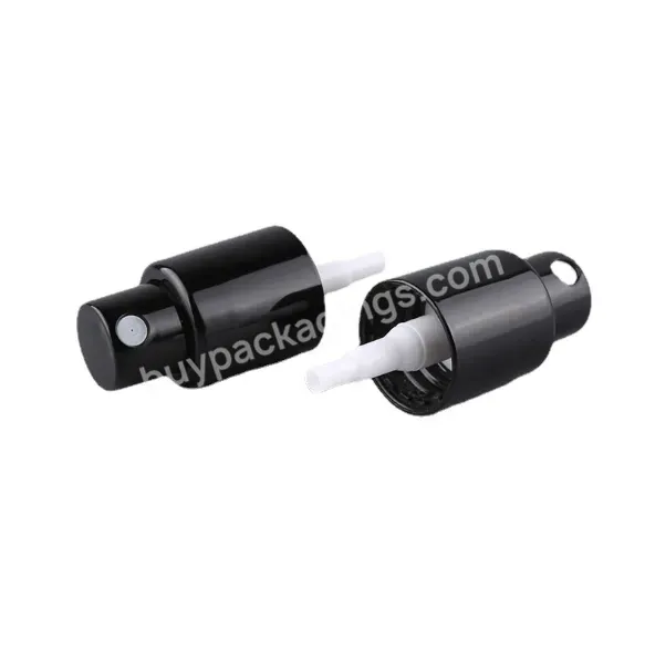 Oem Wholesale 18/415,20/410,24/410 Metal Matte Black Aluminum Mist Sprayer And Matte Big Cap