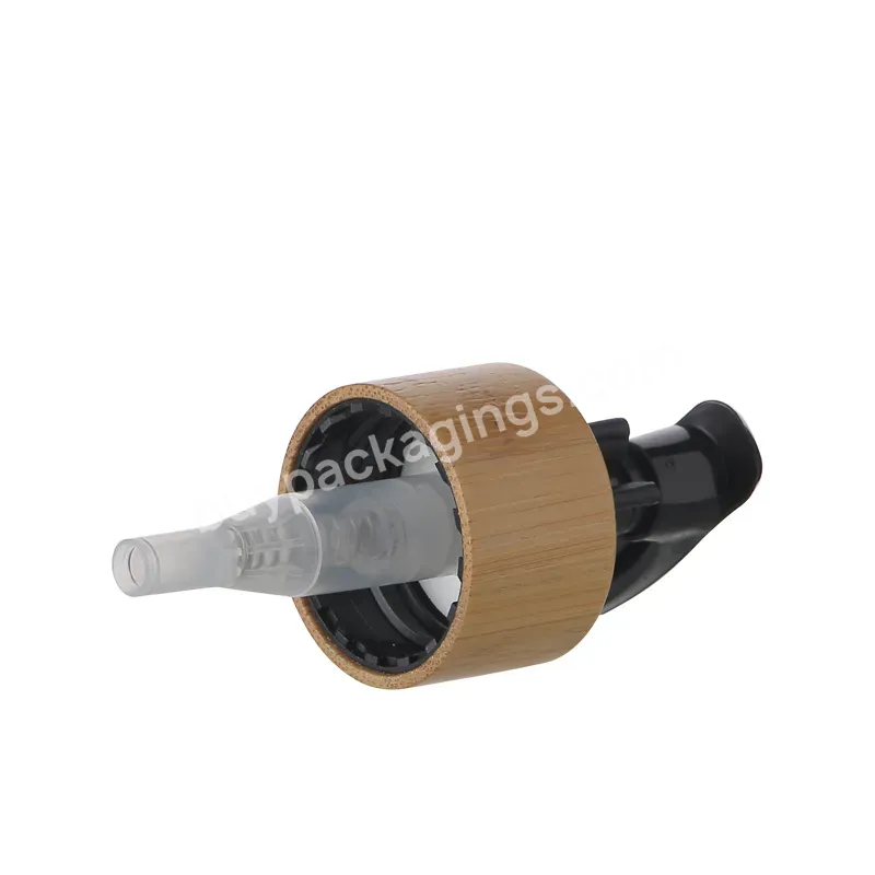 Oem Wholesale 24/410 Bamboo Lotion Pump,Wood Recycle Dispenser Pump Supplier