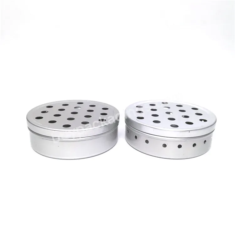 Oem Wholesale 50g Aluminum Candle Jars Round Aromatherapy Tin Metal Box Cosmetic Cream Air Freshener Aluminum Jar With Hollow Lid