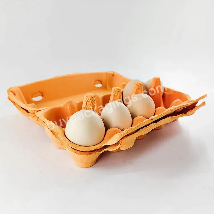 Oem Wholesale Biodegradable Custom Molded Paper Pulp Packaging Egg Cartons