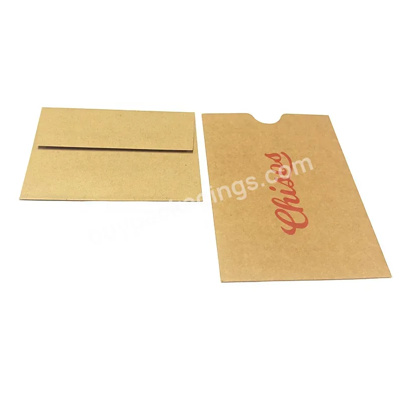 Oem Wholesale Custom Logo Design Craft Paper Card Envelope Packaging Envelope