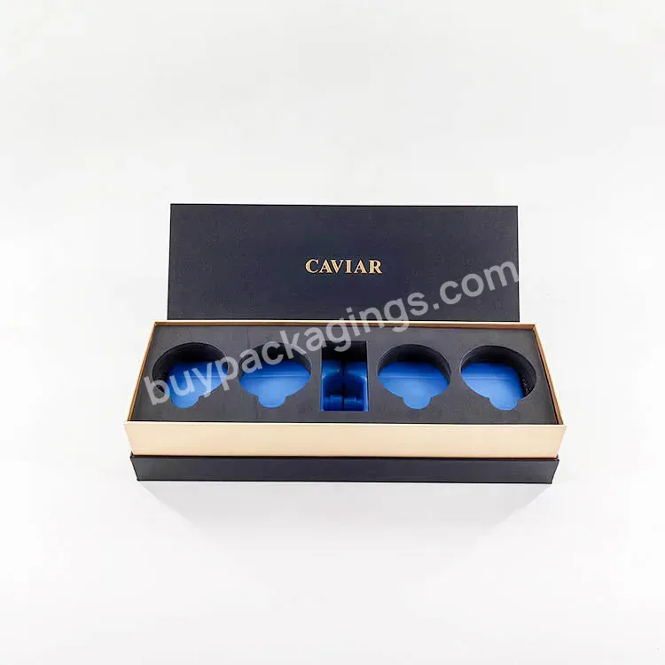 Oem Wholesale Customized Logo Luxury Design Folding Box Caviar Package Box