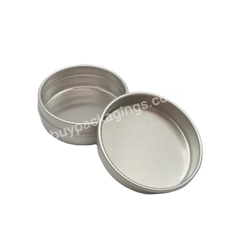 Oem Wholesale Metal Aluminum Jar Tins Container Round Candle Tin Jars Empty Candle Jars With Slide Lid Metal Tins Storage Box