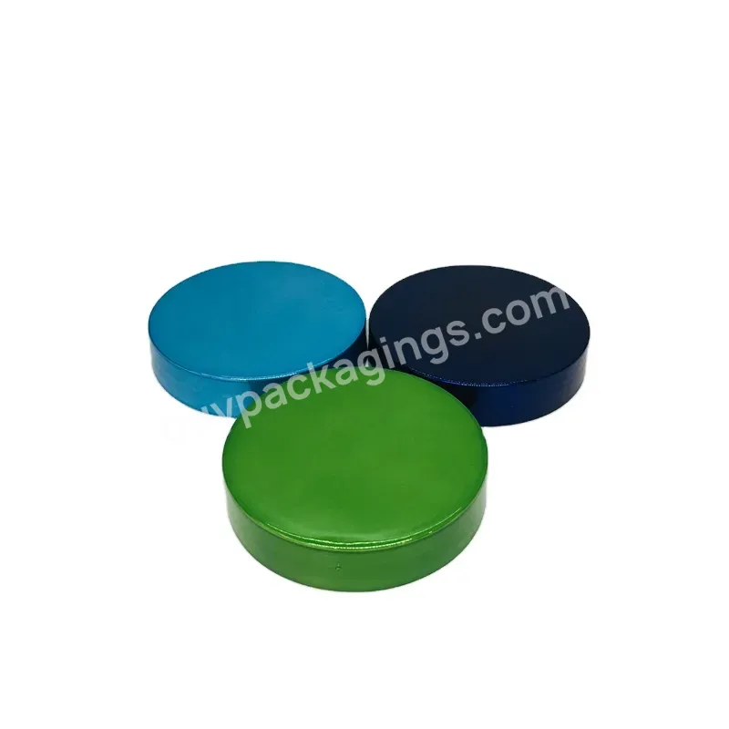 Oem Wholesale Uv Plated Dark Blue Screw Lid For Jar