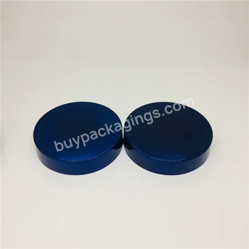 Oem Wholesale Uv Plated Dark Blue Screw Lid For Jar