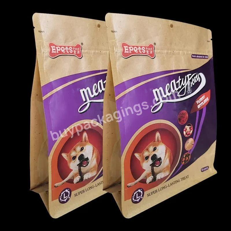 Oem Zipper Packaging Food Stand Up Pouch Kraft Paper Bag