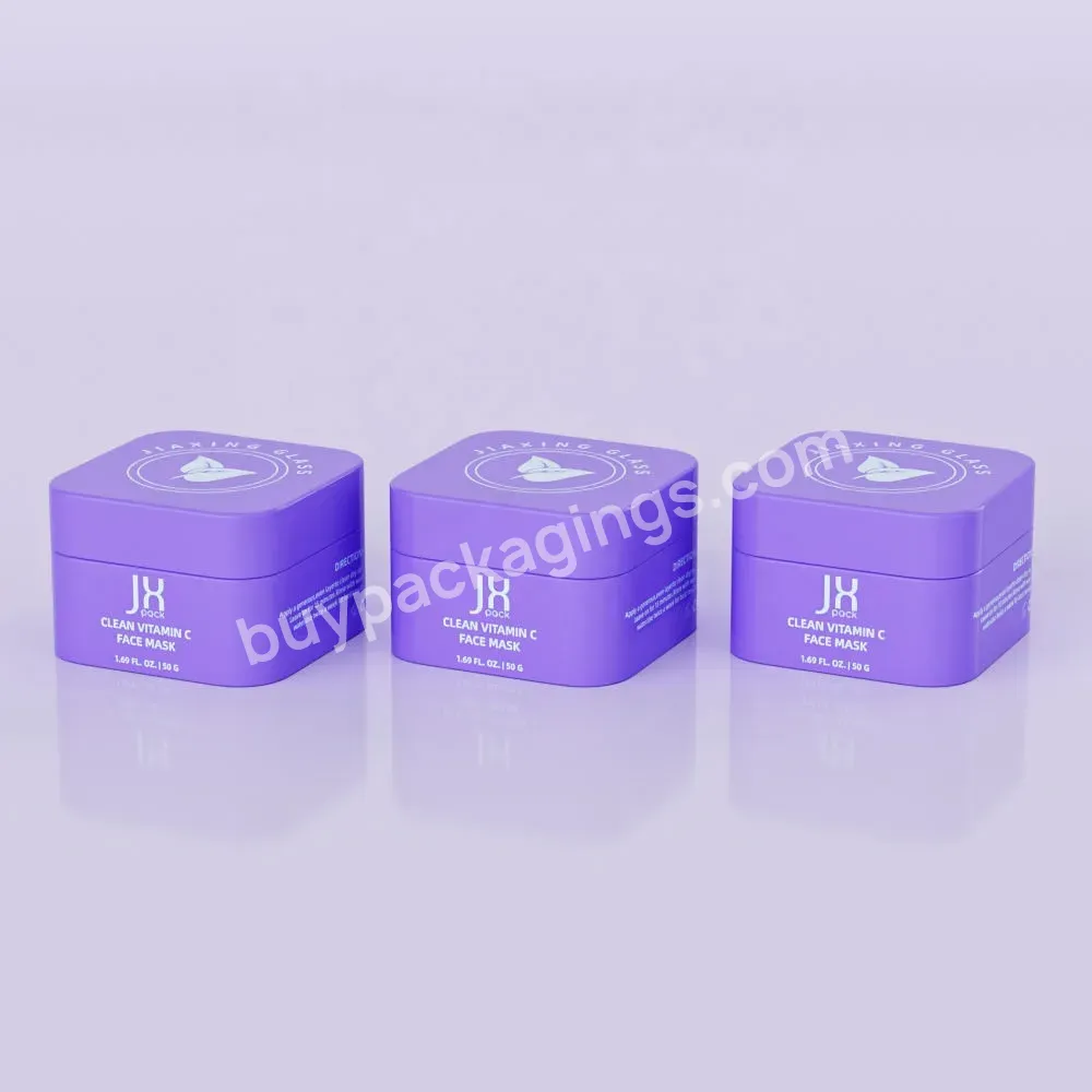 Oem/odm 5 10 20 30 50g Empty Jar Luxury Skincare Packaging Matte Pp Plastic Cosmetic Square Cream Jars