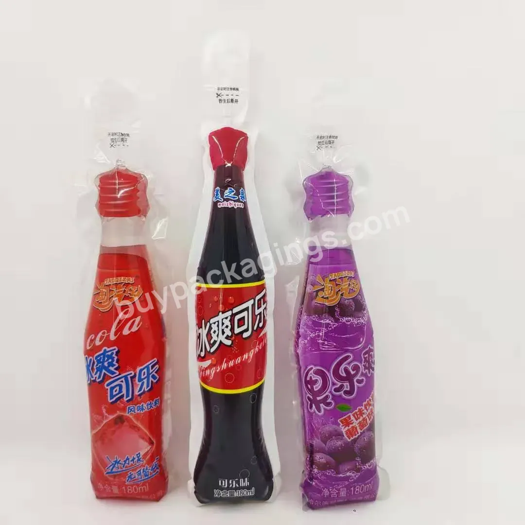 Oem/odm Cola Injection Pouch Cola Drinking Packing Pouches Cola Bottle Bag Fruit Juice Pouch