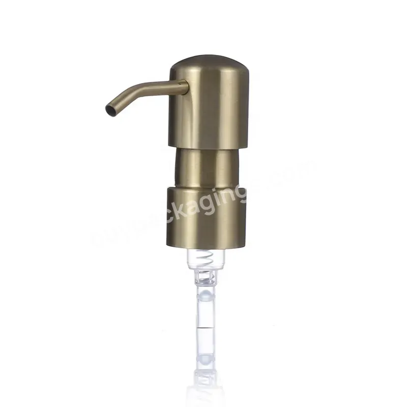 Oem/odm Metal 304 Stainless Steel 24/410 28/400 Liquid Soap Dispenser Pump Skin Care Lotion Bottle Pump For Bottles