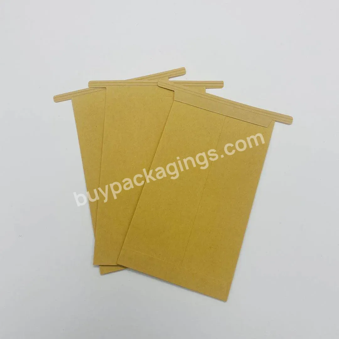 Office Use Tin Tie Sealed Kraft Paper Envelope/reclyable Craft Paper Envelopes With Tin Tie Closure