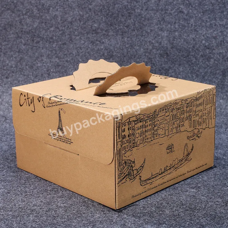 Oil Proof Take Out Food Containers Eco-friendly Food Grade Cardboard Kraft Paper Food Box With Lid