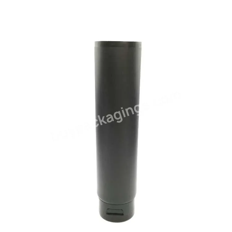 Ome Custom Custom Matte Black Empty Round Hand Cream Tube Bb Cream Tubes Skincare Squeeze Cosmetic Plastic Tube For Cosmetics With Caps