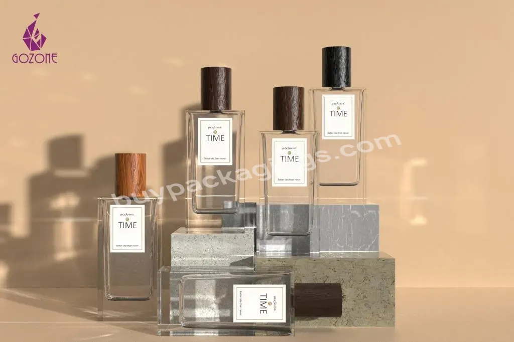 Ome Factory 50ml Glass Clear Perfume Bottle 100 Empty Square Glass Perfume Bottles China