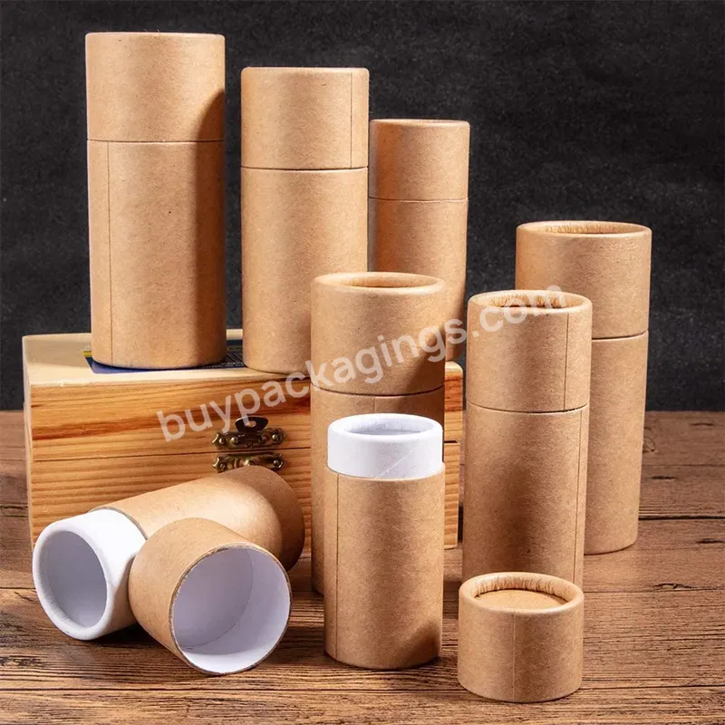 Ome Wholesale Round Paper Tube Packaging Eco Friendly Recyclable Kraft Cardboard Paper Jar Packaging Box - Buy Cardboard Tube Packaging,Packaging Box Round,Eco Friendly Wholesale Paper Box.